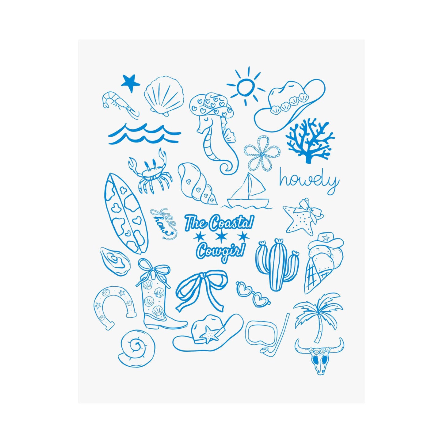 Coastal Cowgirl Poster