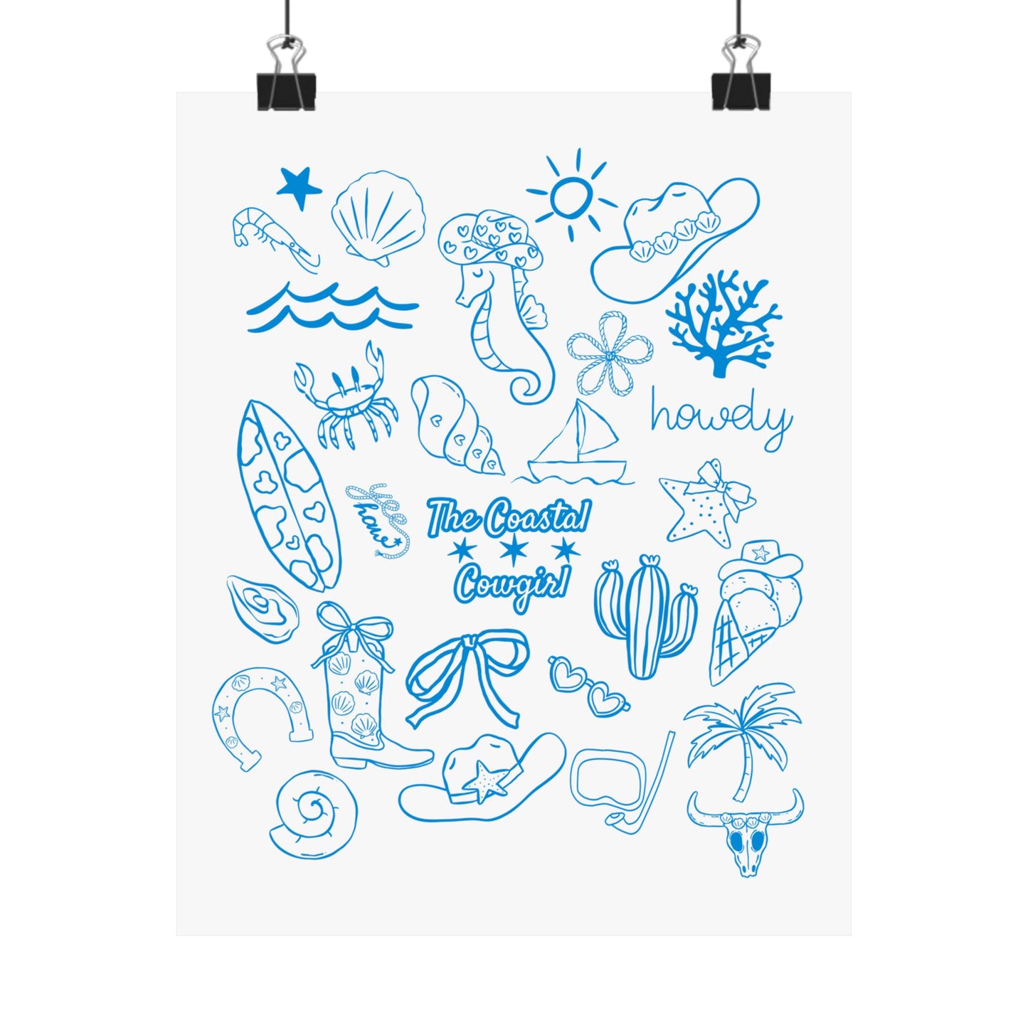 Coastal Cowgirl Poster