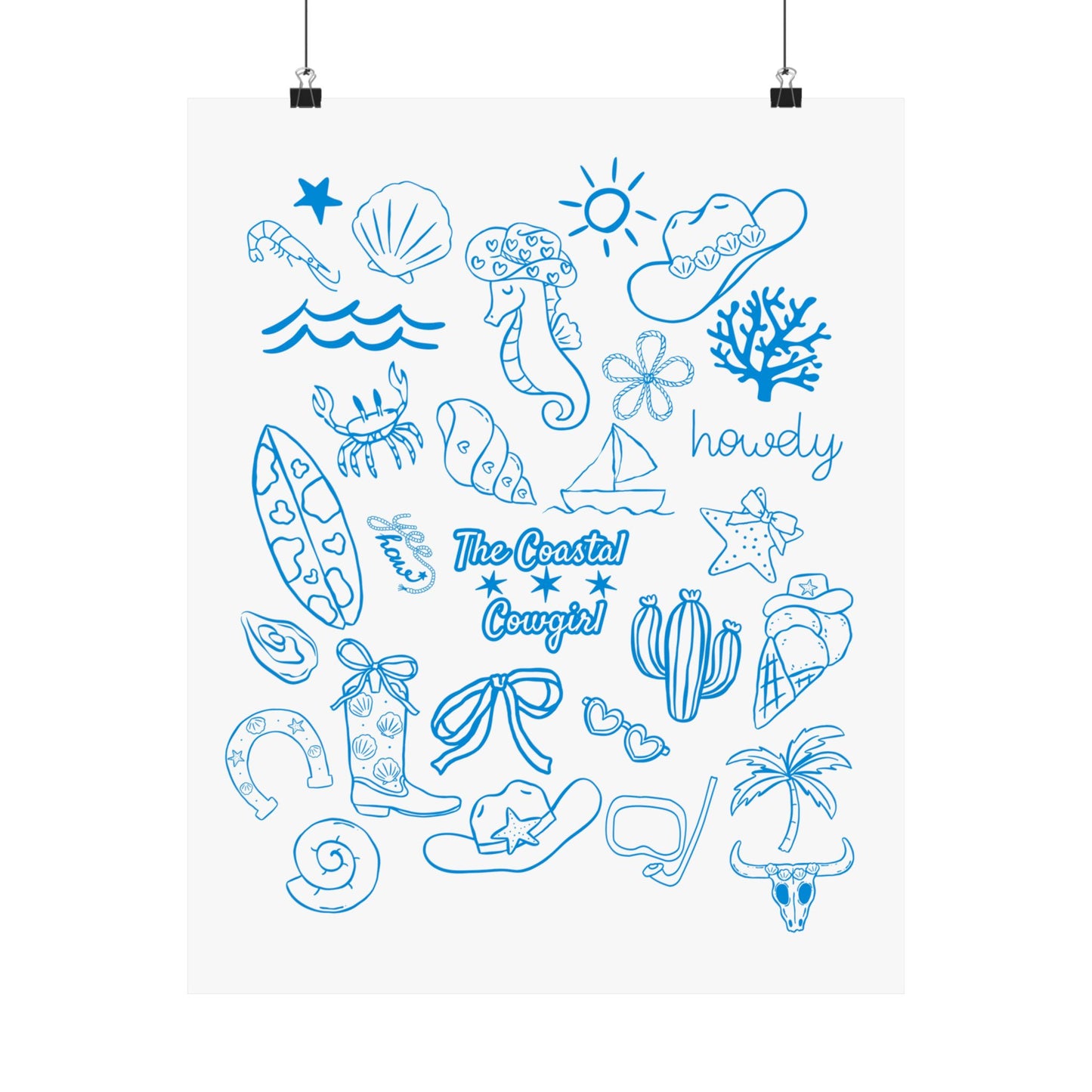 Coastal Cowgirl Poster