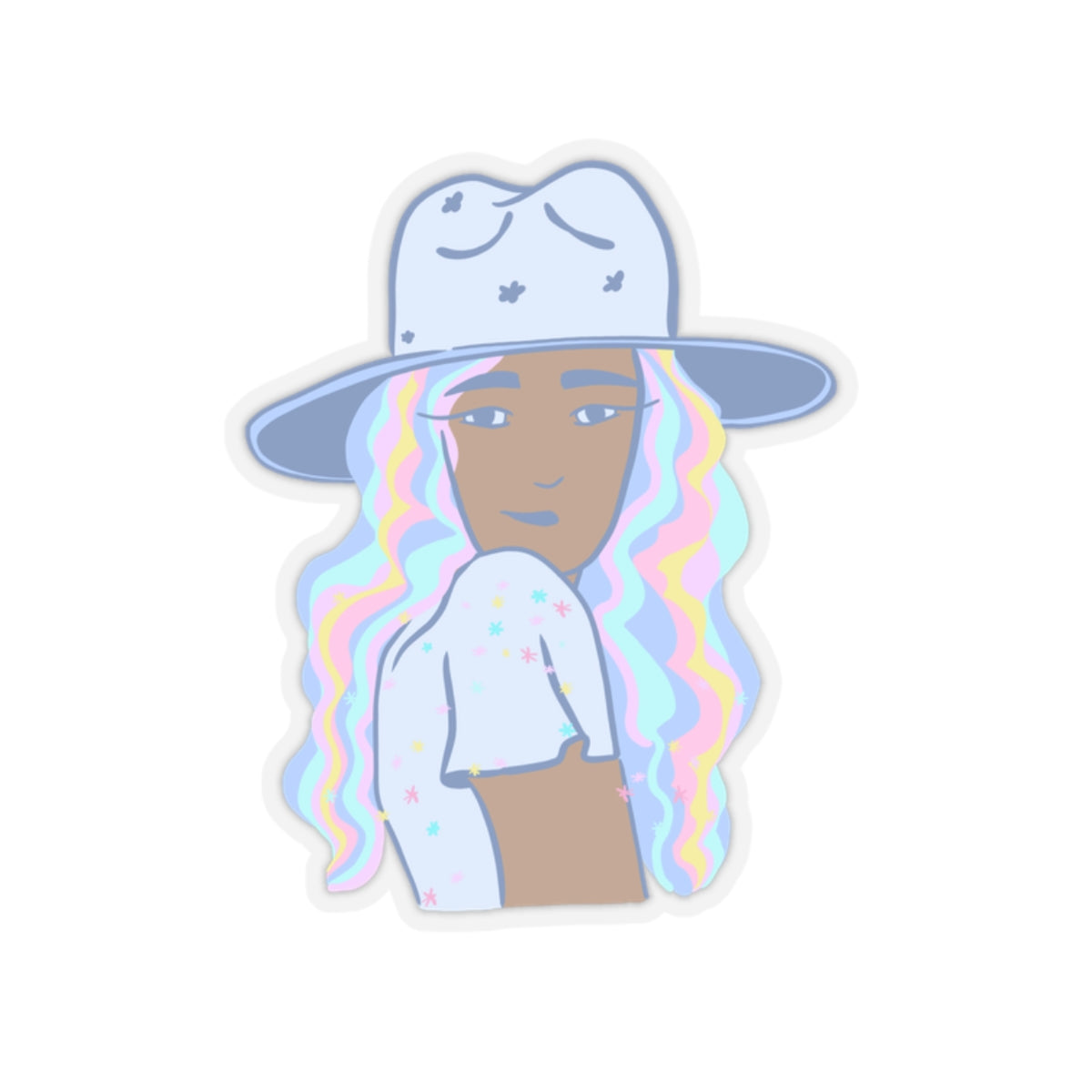 Confetti Cowgirl Sticker
