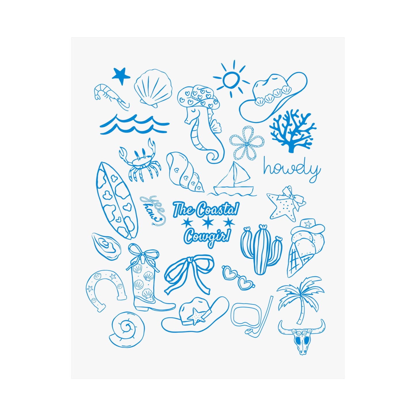 Coastal Cowgirl Poster