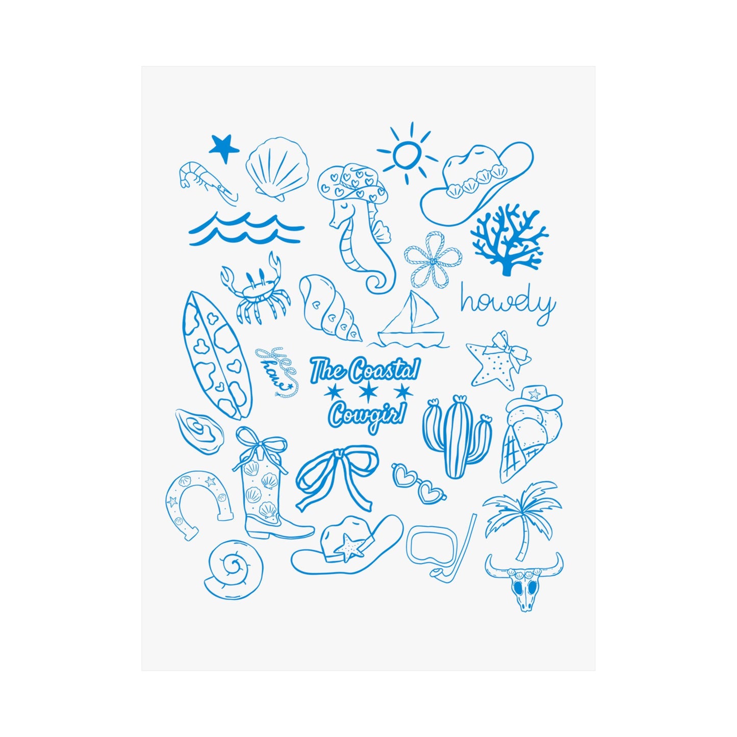 Coastal Cowgirl Poster