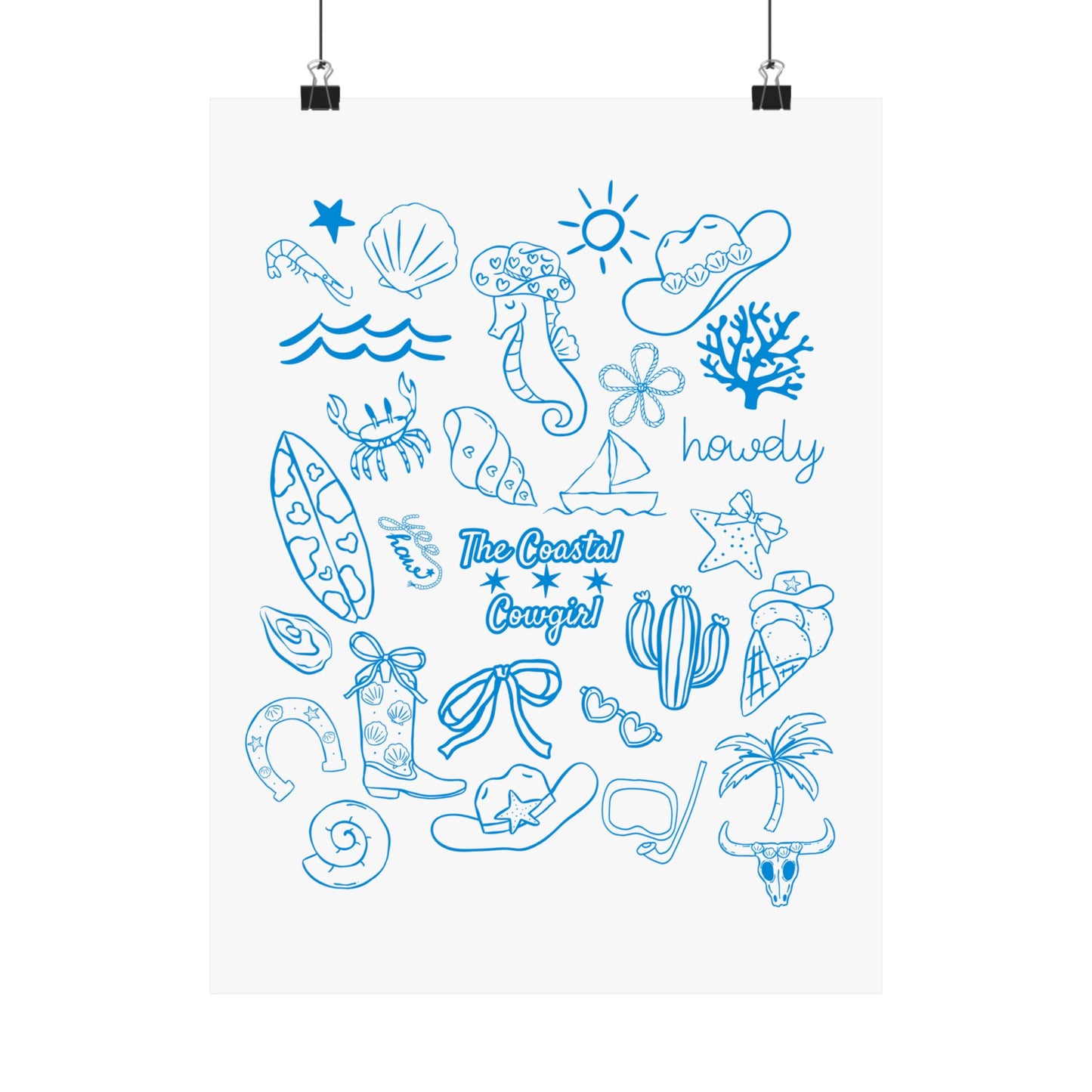 Coastal Cowgirl Poster