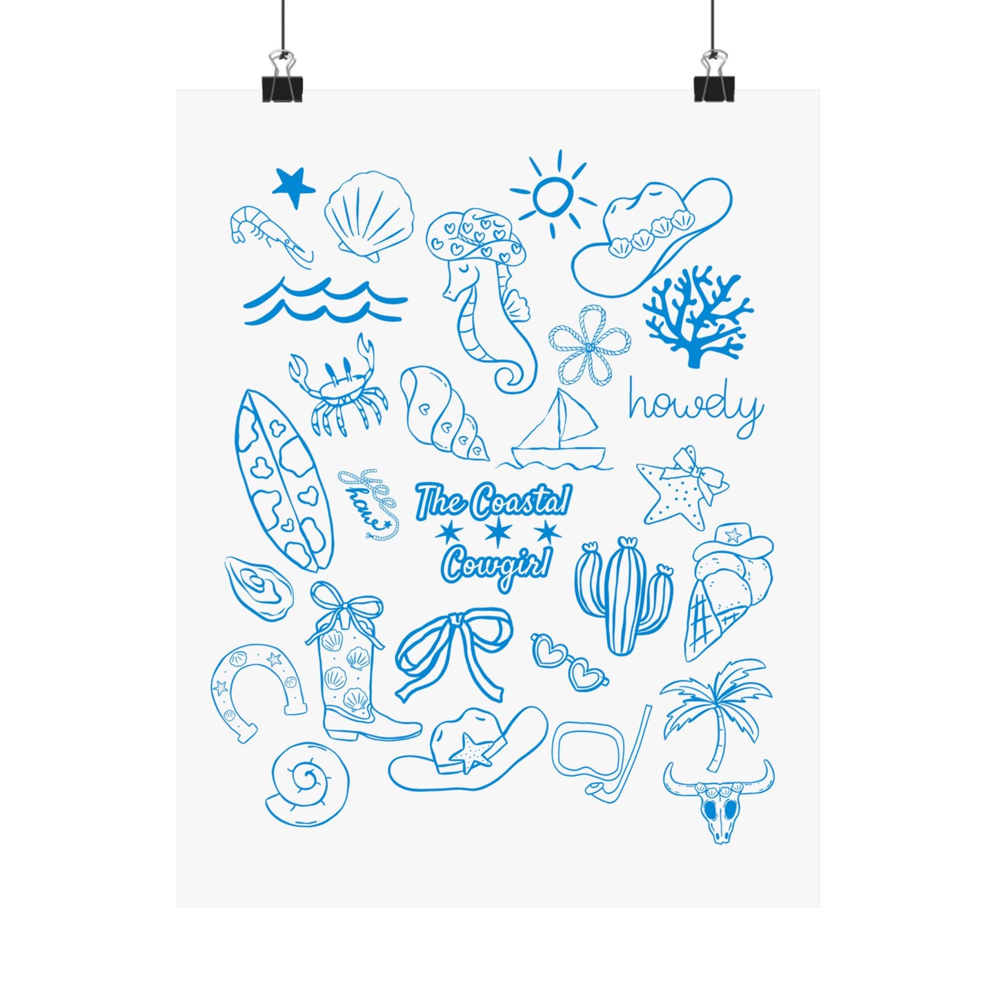 Coastal Cowgirl Poster