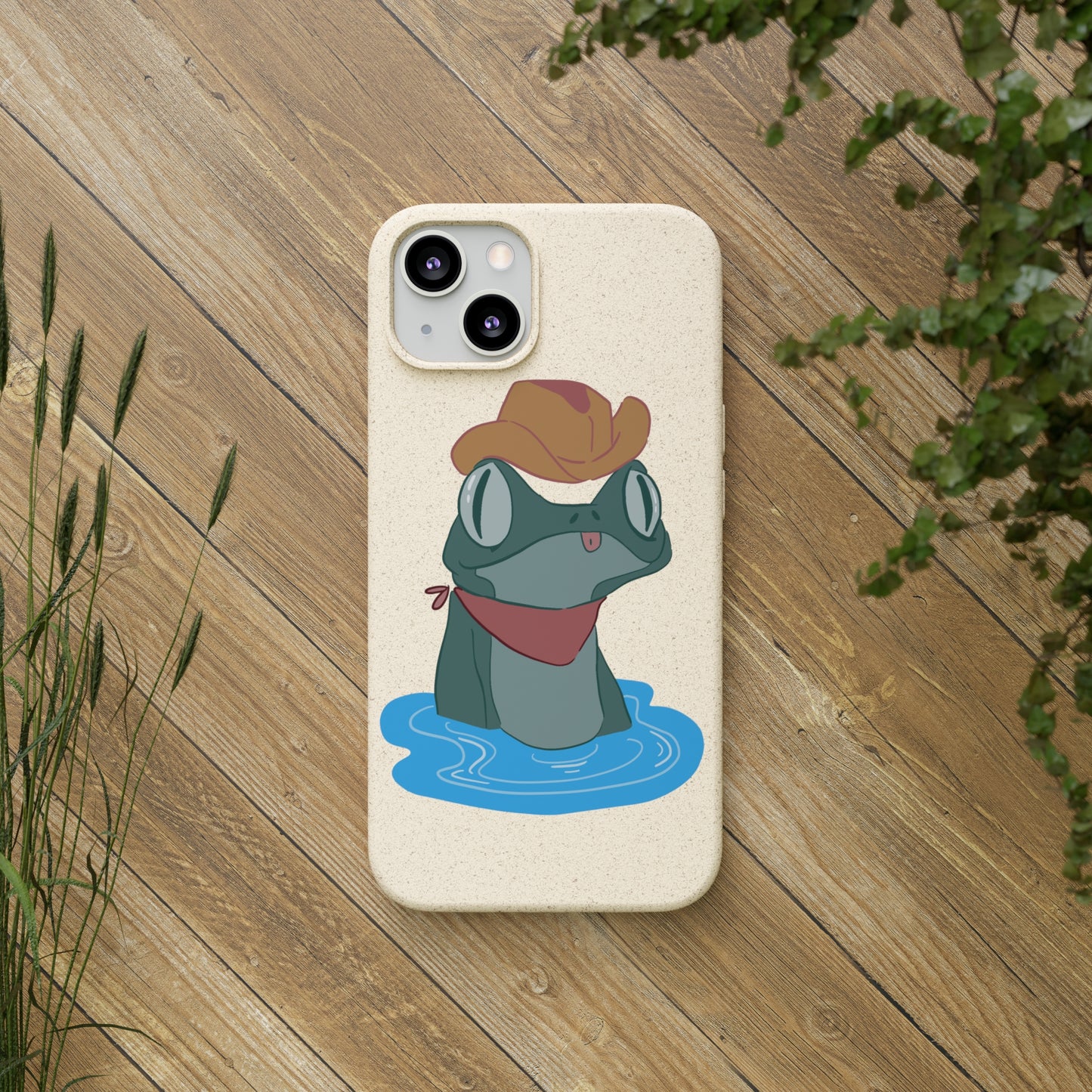 Cowboy Frog Biodegradable Phone Case