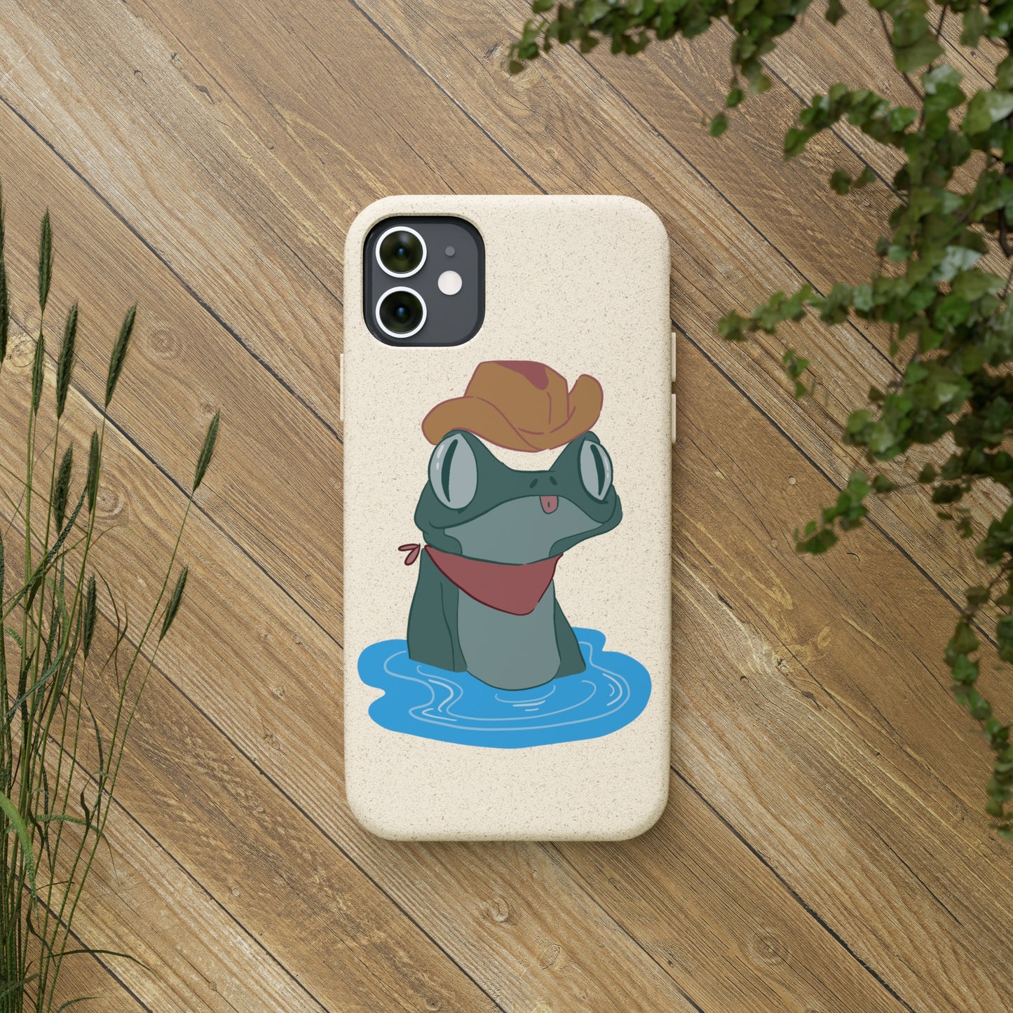 Cowboy Frog Biodegradable Phone Case