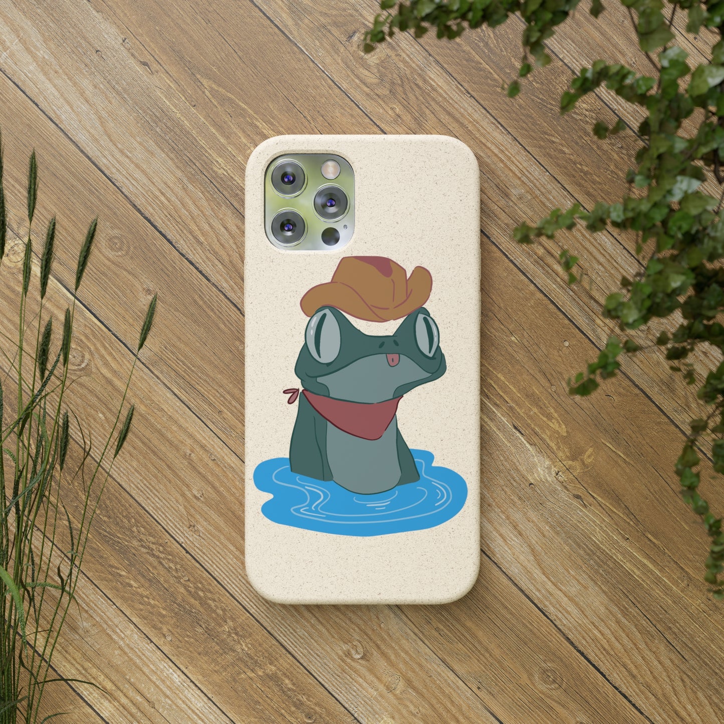 Cowboy Frog Biodegradable Phone Case