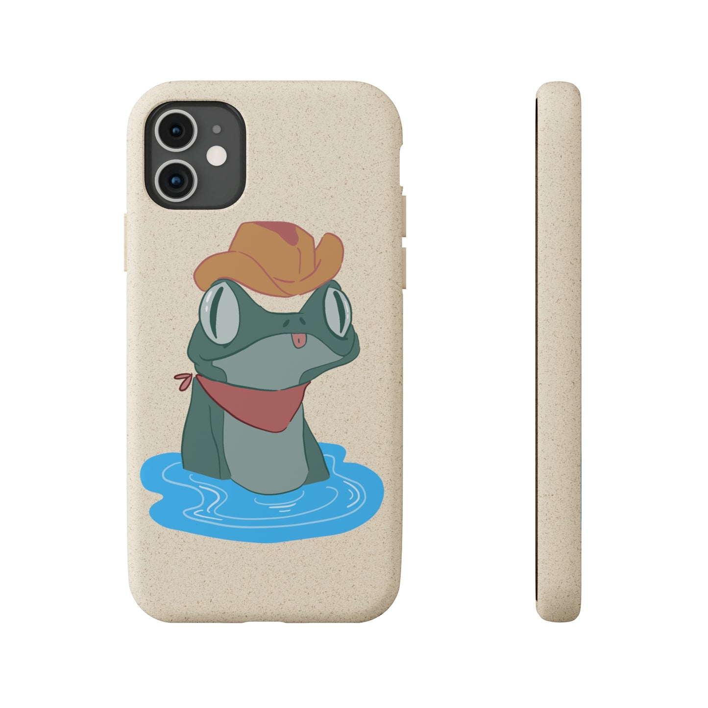 Cowboy Frog Biodegradable Phone Case