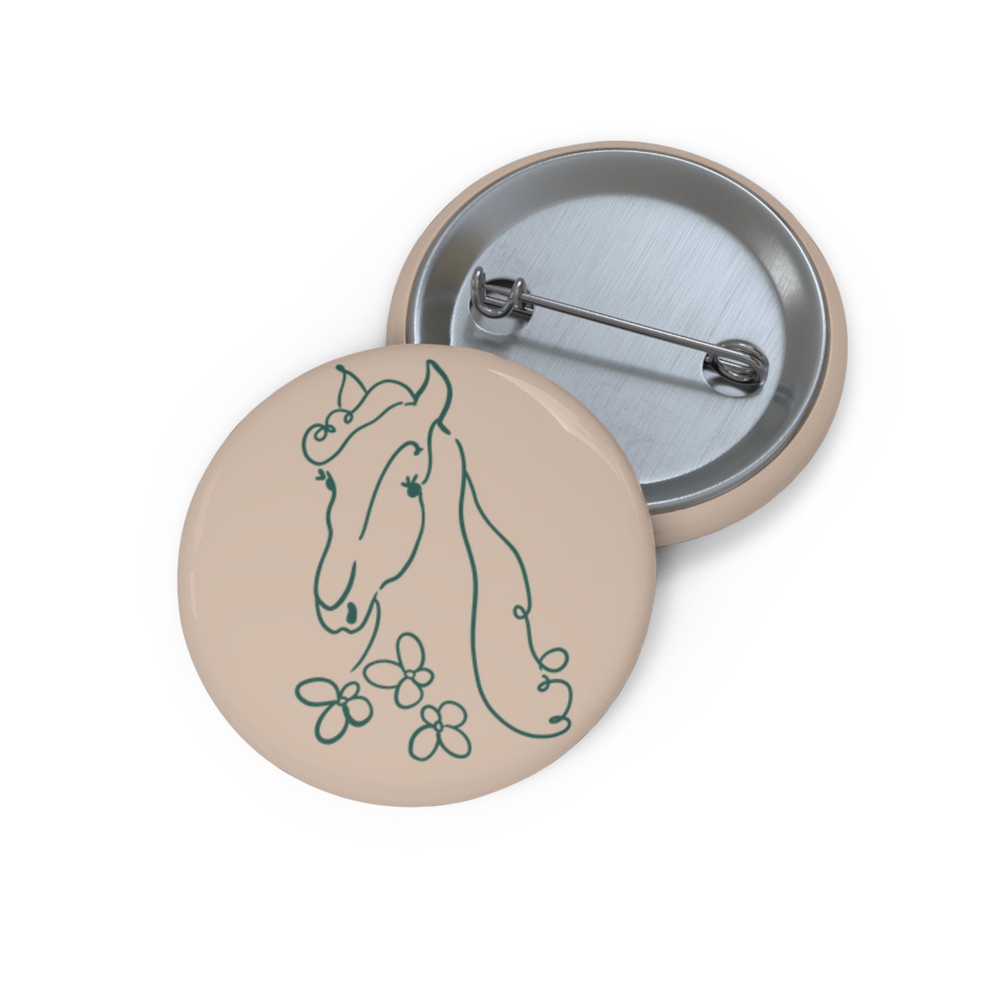 Horse Button Pin