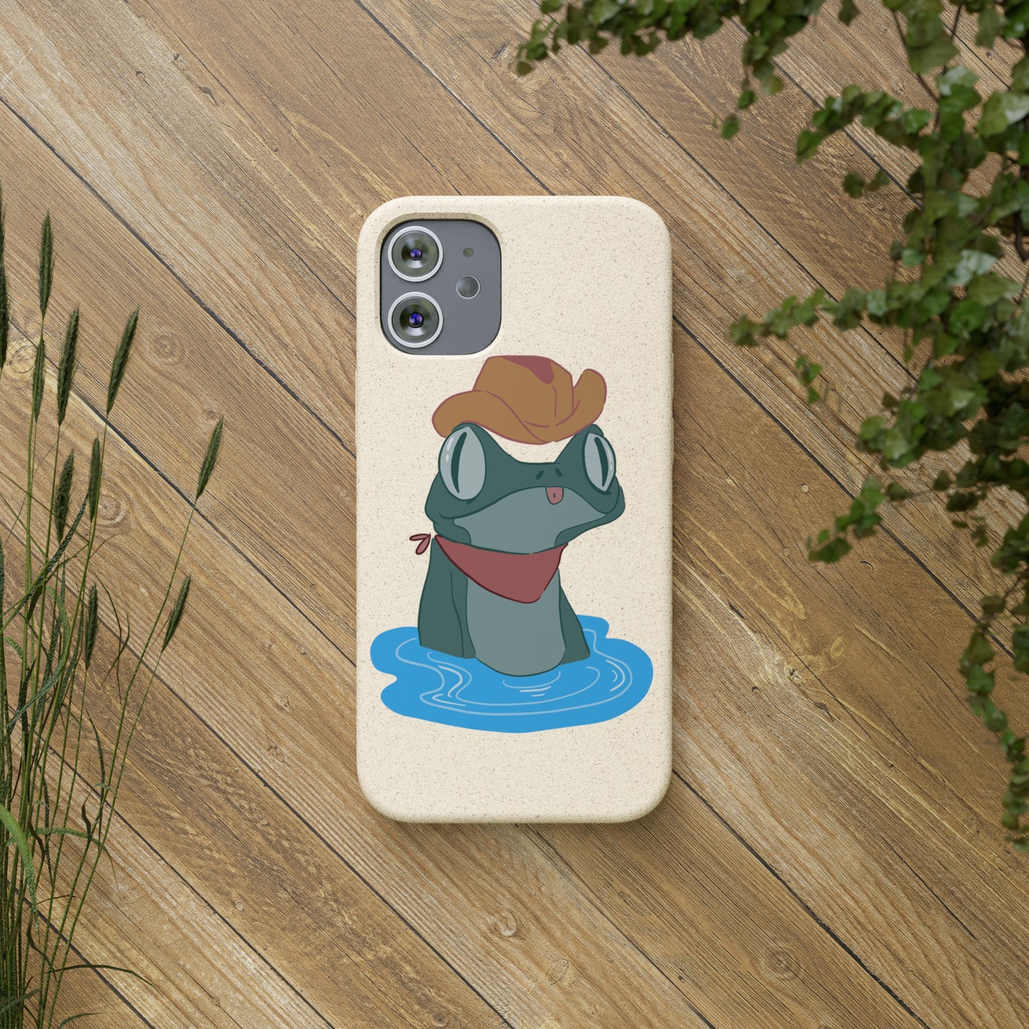 Cowboy Frog Biodegradable Phone Case