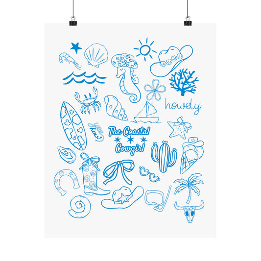 Coastal Cowgirl Poster