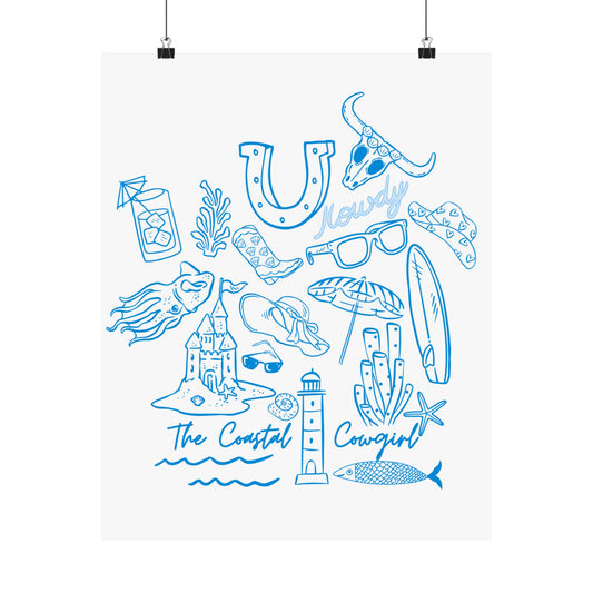 Coastal Cowgirl Poster II