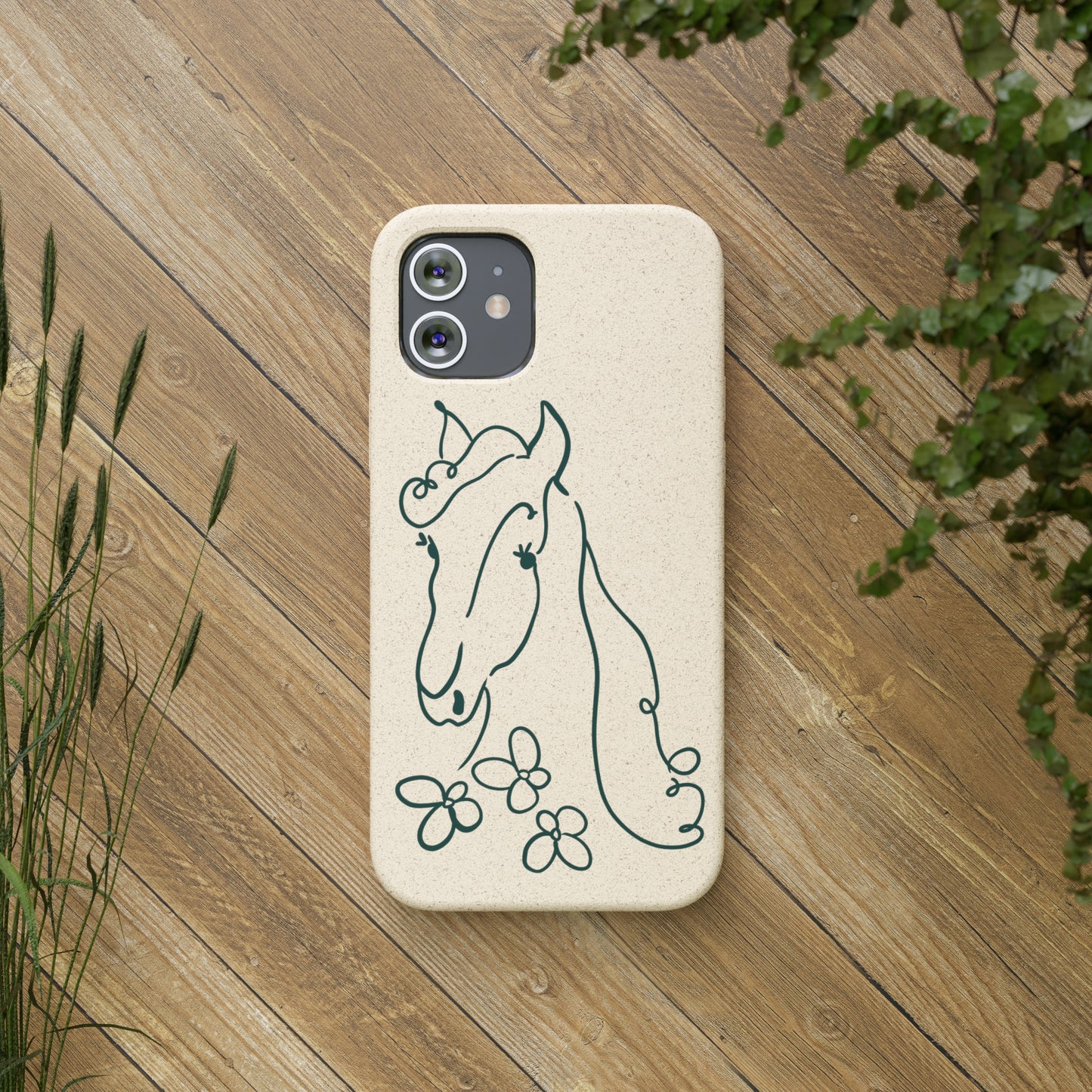 Horse Biodegradable Phone Case