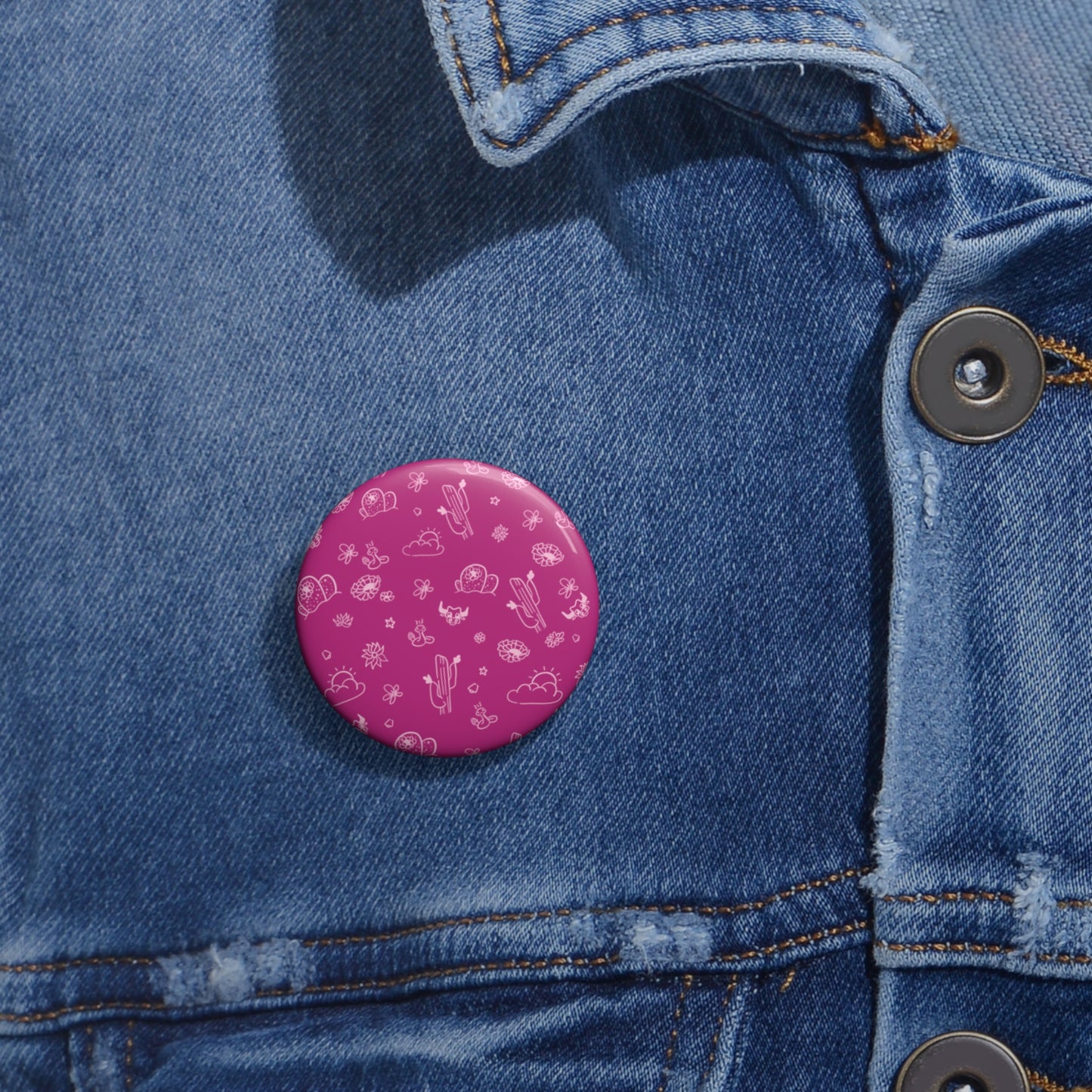 Desert Pink Button Pin