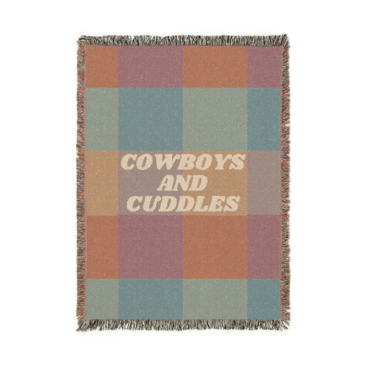 Cowboys and Cuddles Woven Blanket