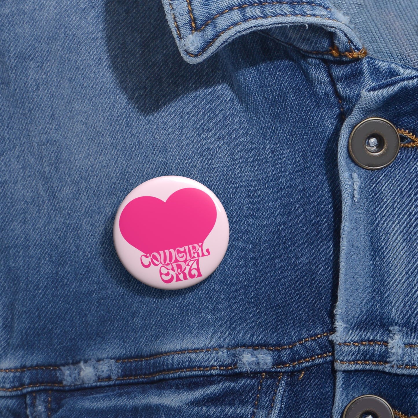 Cowgirl Era Button Pin