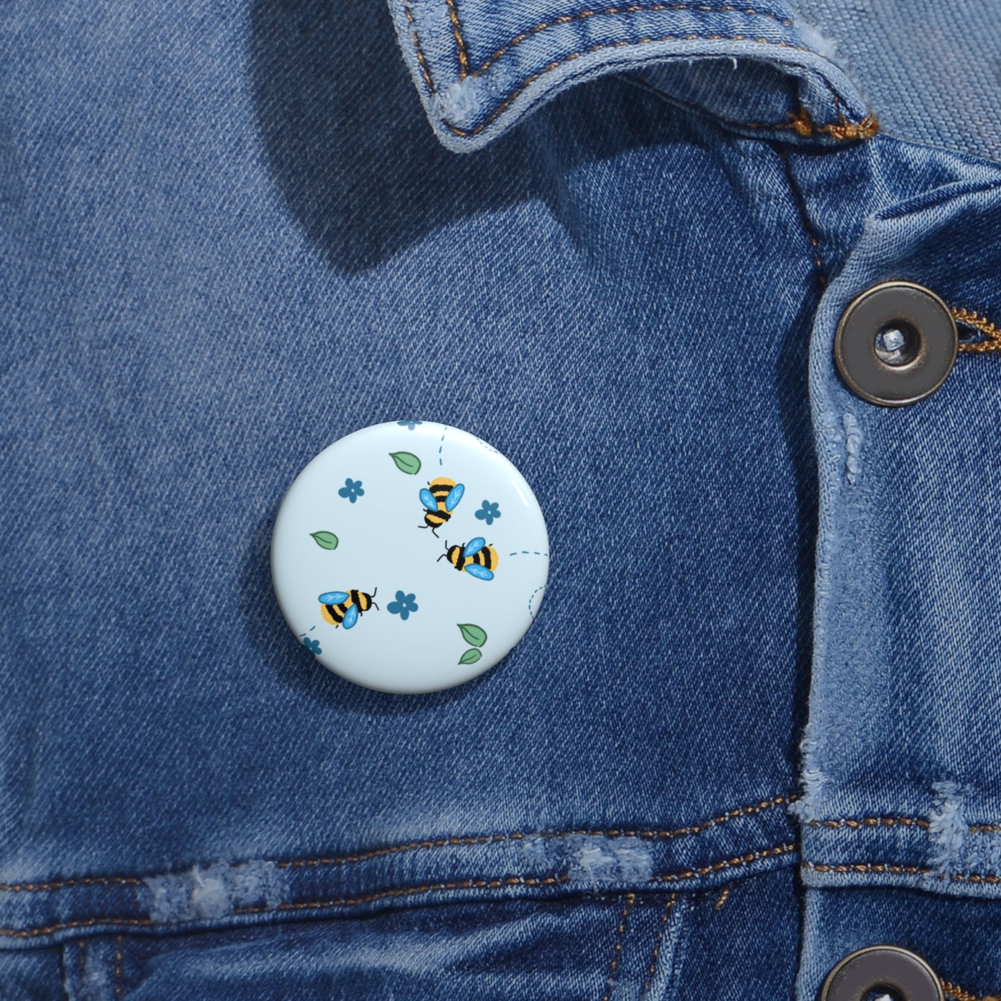 Bumble Bee Button Pin