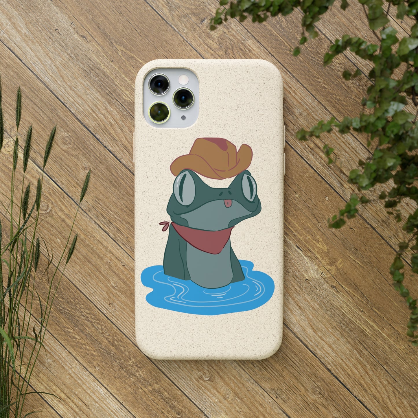 Cowboy Frog Biodegradable Phone Case