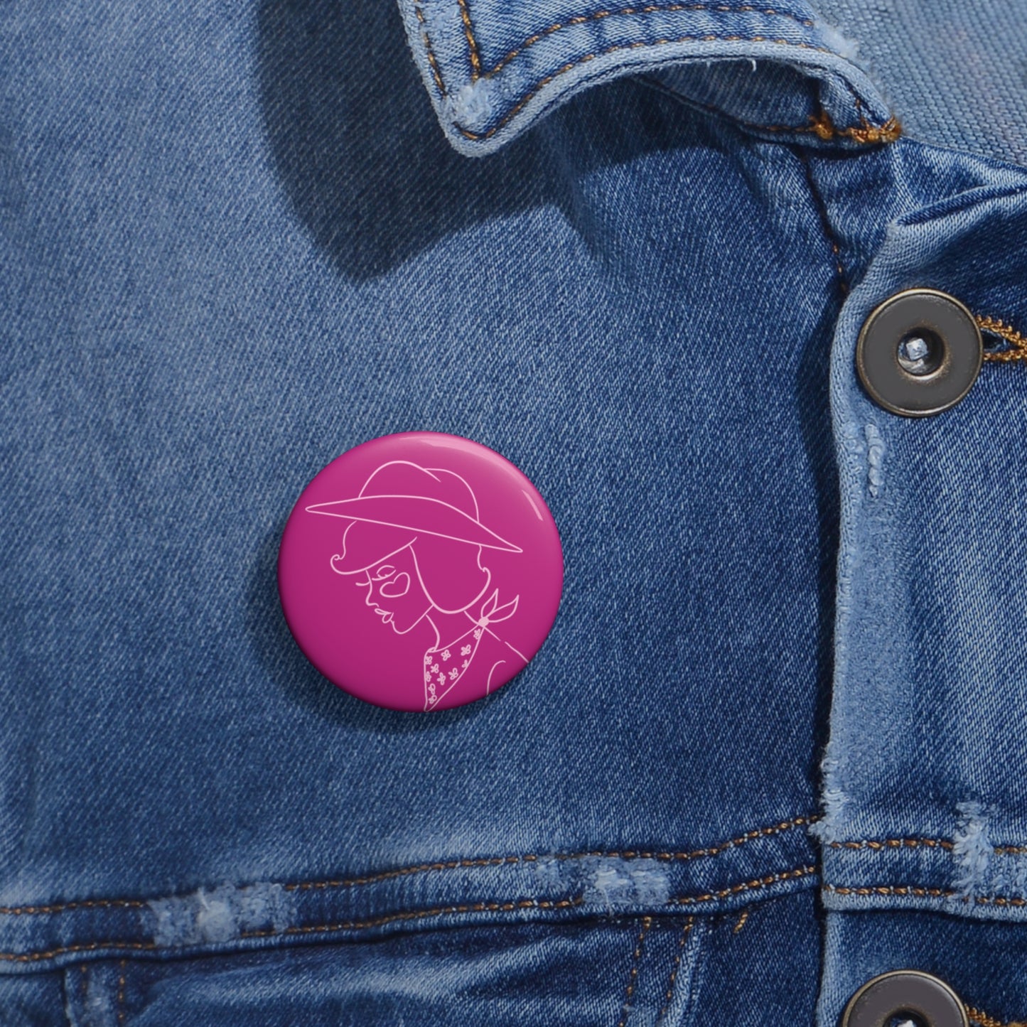 Cowgirl Era Button Pin