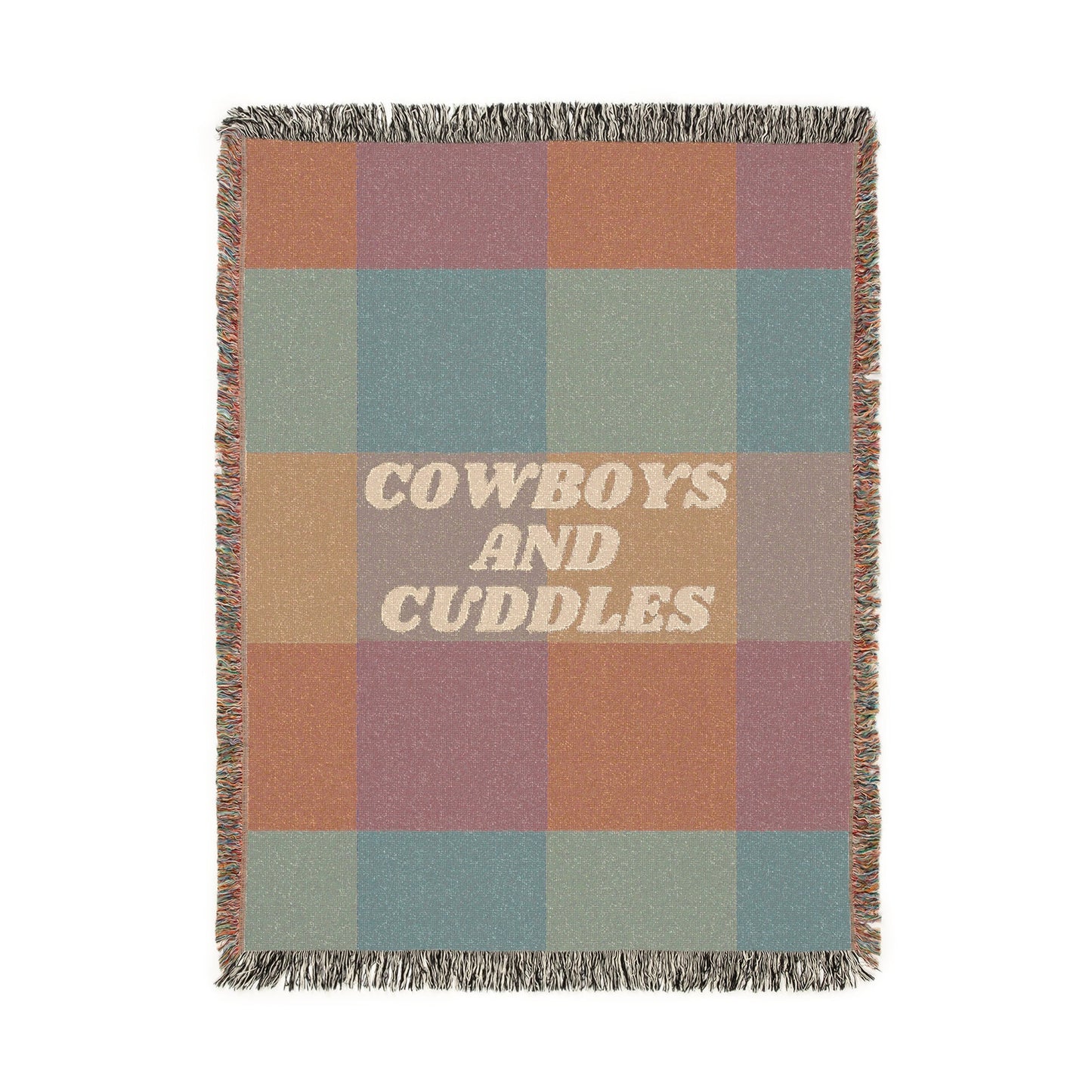 Cowboys and Cuddles Woven Blanket