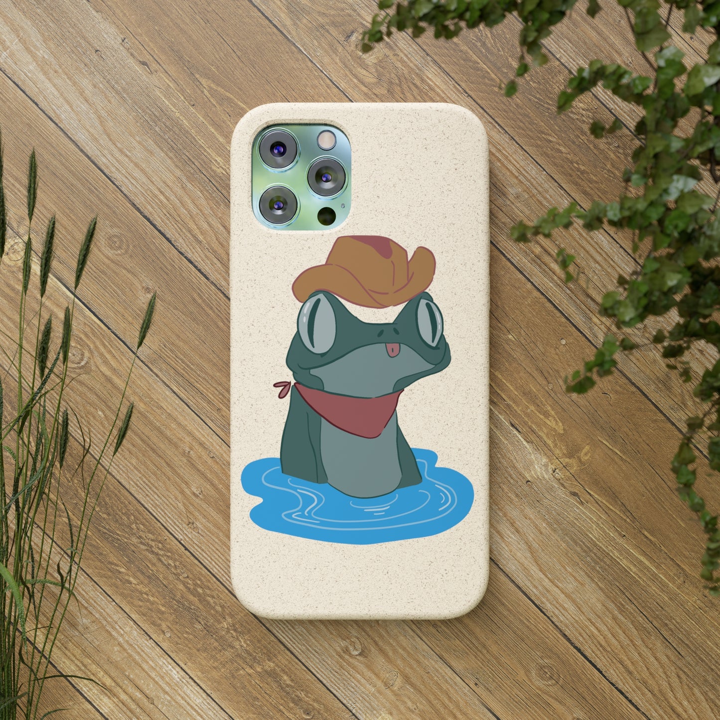 Cowboy Frog Biodegradable Phone Case