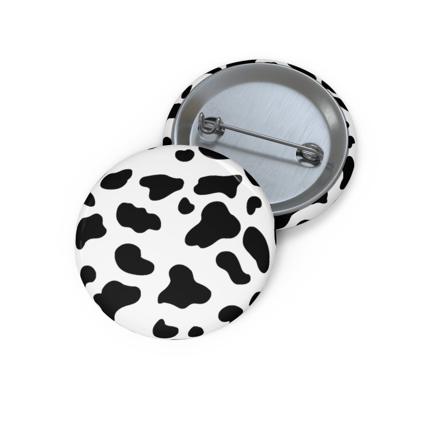 Classic Cow Print Button Pin