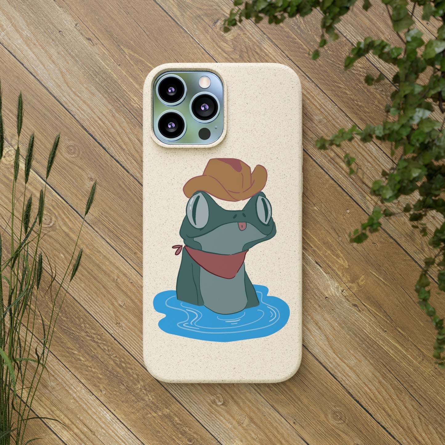 Cowboy Frog Biodegradable Phone Case