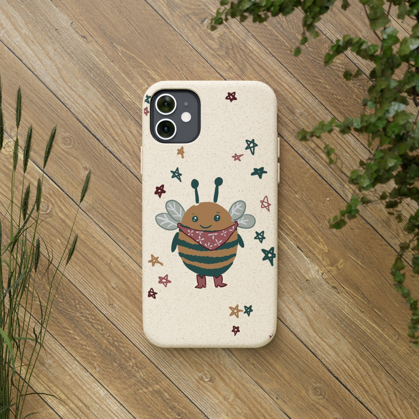 Cowboy Bee Biodegradable Phone Case