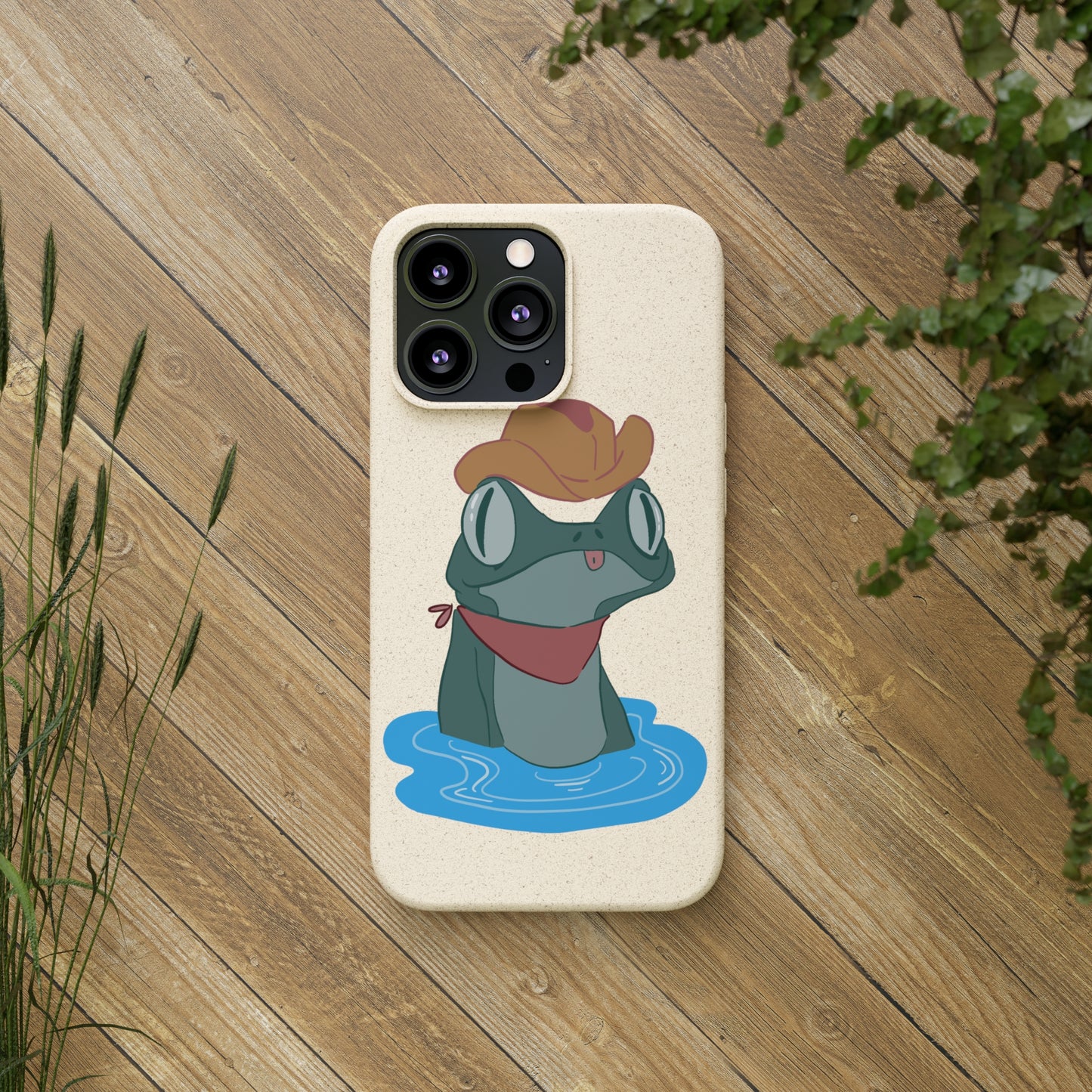 Cowboy Frog Biodegradable Phone Case